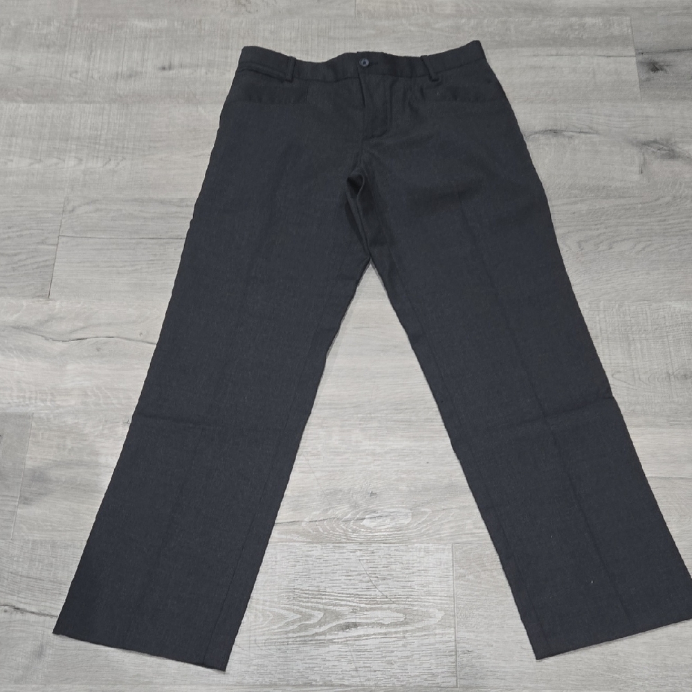 D&G Vintage 100% Fine Wool Charcoal Gray Trousers Size 32x29